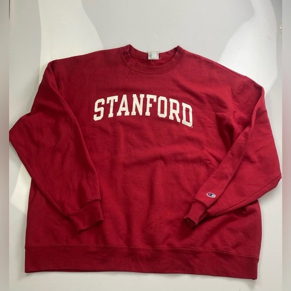 CHAMPION red “Stanford” pull over sweater p30-21 - Picture 3 of 8